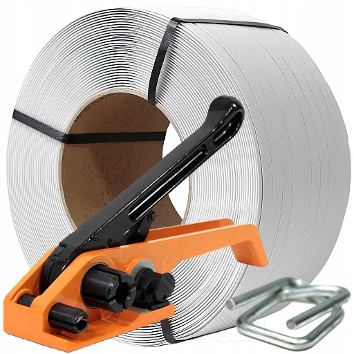 19mm PP TAPE spony napínacie páskovacie náradie SET